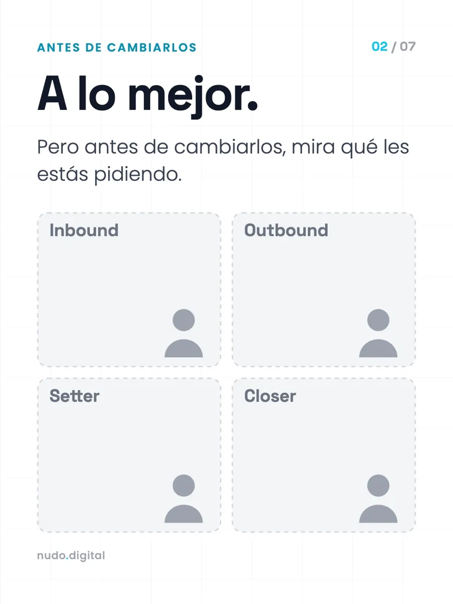 A lo mejor. Pero antes de cambiarlos, mira qué les estás pidiendo.