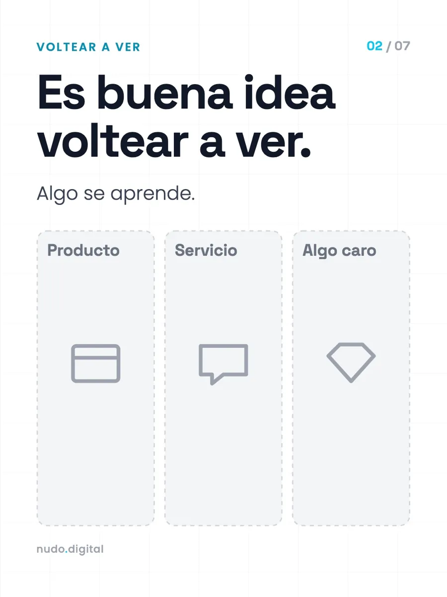 Es buena idea voltear a ver. Algo se aprende.